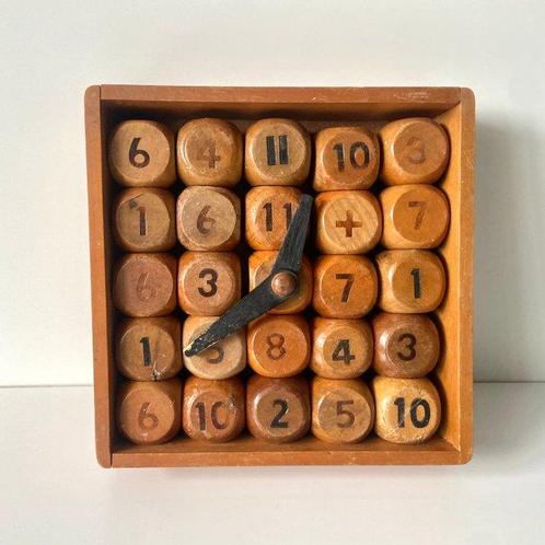 Figuur - Vintage houten object om kinderen te leren, Antiek en Kunst, Kunst | Designobjecten