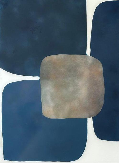 Anton Kaestner - #243 - XXL -  Blue Flower ., Antiek en Kunst, Kunst | Schilderijen | Modern