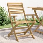 Houten Tuinstoelen (4st) | Retour Deal | 40% Knalprijs!, Verzenden, Nieuw, Hout, Inklapbaar