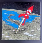 Tintin De Belgische emaillefabriek - Raket die de aarde