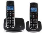 Fysic FX-6020 - Big Button Dect telefoon - 2 handsets -, Telecommunicatie, Verzenden, Zo goed als nieuw