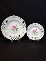 Meissen - Assiette (2) - 2er Set Durchbruchteller Flechtrand