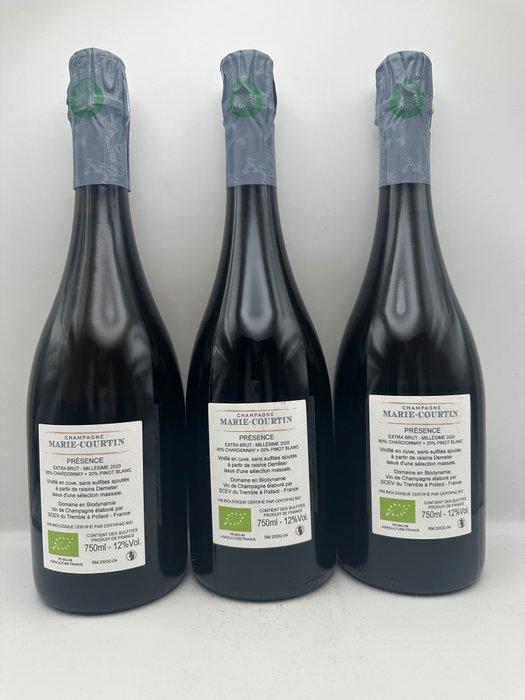 Marie-Courtin, Presence - Champagne - 3 Fles (0,75 liter), Verzamelen, Wijnen