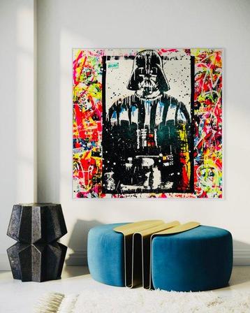 Mikko - Darth Vader On Frame - XL (No reserve price!), Antiquités & Art, Art | Peinture | Moderne