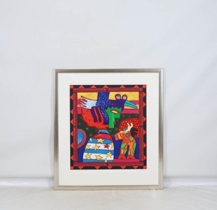 Clemens Briels (1946) - Un Pajaro Negro Cambia de Noche, Antiek en Kunst, Antiek | Overige Antiek