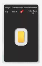 1 gram - Goud (Zonder minimumprijs)