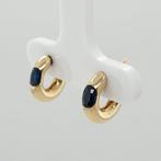 Oorbellen - 14 karaat Geel goud - 0.30ct. tw. Saffier, Nieuw