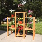 NIEUW - Plantenrek grenenhout 98 x 32 x 88 cm, Tuin en Terras, Verzenden, Nieuw