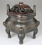 Brule Parfum et Couvercle en Bois de Rose - Marque - Epoque