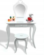 Kinder Make-up Tafel - Spiegel & Kruk | OP = OP | -50%, Verzenden, Nieuw, Tafel(s) en Stoel(en)
