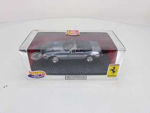 Schaal 1:18 Hotweels Ferrari 365 GTS/4 Convertible millen..., Hobby en Vrije tijd, Modelauto's | 1:18, Gebruikt, Hot Wheels, Ophalen of Verzenden