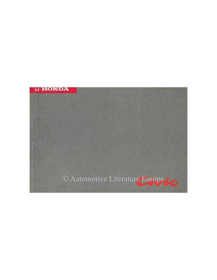 1992 HONDA CIVIC INSTRUCTIEBOEKJE NEDERLANDS, Auto diversen, Handleidingen en Instructieboekjes