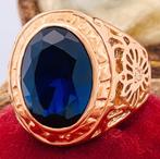 Zonder minimumprijs - Ring - 9 kt. Roségoud, Zilver Saffier, Nieuw