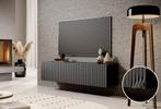 TV-Meubel Mat zwart 150 cm hotelchique, Huis en Inrichting, Kasten |Televisiemeubels, Nieuw, 150 tot 200 cm, Overige materialen