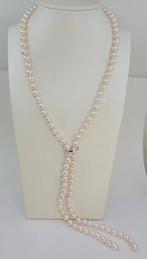 Halsketting 7,5x8mm dubbele Akoya-parels, Nieuw