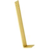 Valijzer Elegant messing gelakt 180 mm, Klink of Kruk