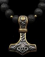 Pierre de lave - Collier - Marteau de Thor - Protection et