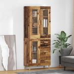 vidaXL Highboard met lade Oud Hout 69,5 x 34 x 180 cm, Verzenden, Nieuw