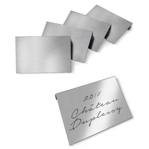 Labelclips | VINIDOR | Aluminium | 5 Stuks Liebherr, Zakelijke goederen, Horeca | Keukenapparatuur, Nieuw in verpakking, Koelen en Vriezen