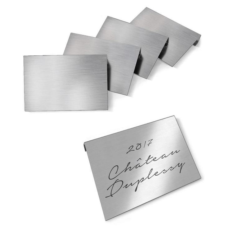 Labelclips | VINIDOR | Aluminium | 5 Stuks Liebherr, Zakelijke goederen, Horeca | Keukenapparatuur, Nieuw in verpakking, Koelen en Vriezen