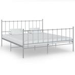 vidaXL Bedframe metaal grijs 200x200 cm, Verzenden, Nieuw