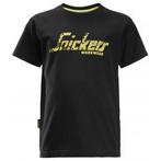 Snickers 7510 junior logo t-shirt - 0400 - black - taille