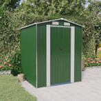 vidaXL Tuinschuur 192x191x223 cm gegalvaniseerd staal groen, Tuin en Terras, Verzenden, Nieuw