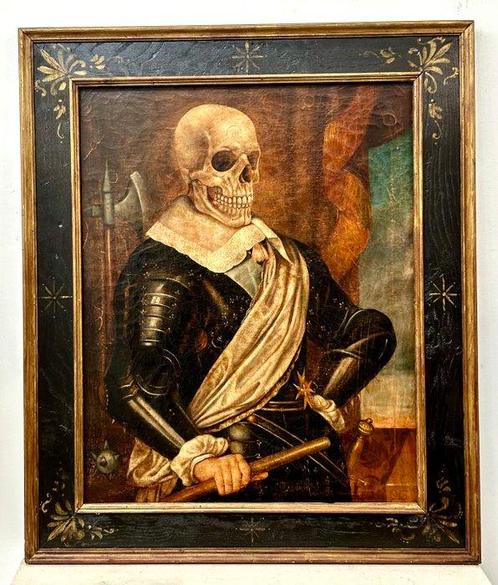 Flemish school (XVIII) - Mortem Militis, Antiek en Kunst, Kunst | Schilderijen | Klassiek