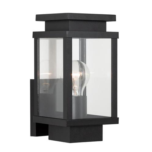 Strak & modern Boston Muurlamp Zwart met LED, Tuin en Terras, Buitenverlichting, Verzenden