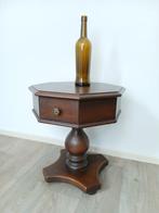 Bijzettafel - Eik - eiken wijntafel met lade