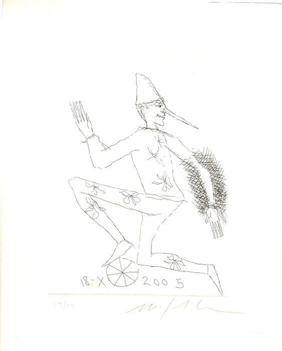 Mimmo Paladino (1948) - Pinocchio, Antiquités & Art, Antiquités | Autres Antiquités