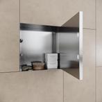 Inbouwnis Betegelbaar BWS Alfie 30x30 Geborsteld Staal, Doe-het-zelf en Bouw, Ophalen of Verzenden, Nieuw, Bad