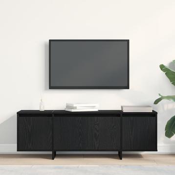 vidaXL TV Kast Zwart Eiken 120x30x40,5 cm Gemaakt van Hout, Verzenden