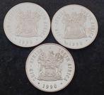 Zuid-Afrika. 1 Rand 1990 Springbok R1- Lot of 3 (Zonder