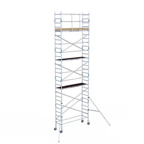 Basic rolsteiger 75 x 9,2m WH met voorloopleuning, Doe-het-zelf en Bouw, Steigers, Verzenden