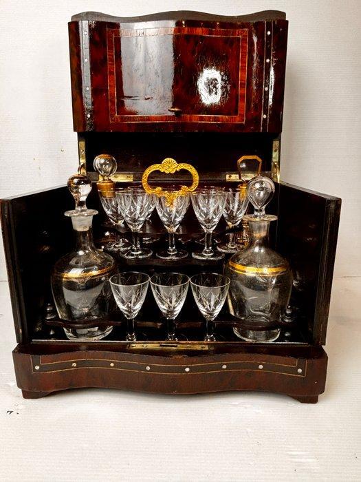 Cave à Liqueur Napoleon III - Drankkast - Nacre-Ronce de, Antiek en Kunst, Antiek | Overige Antiek