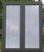 aluminium raam , chassis , venster 125 x 160 zwart ral 9005, 75 tot 150 cm, Raamkozijn, Ophalen of Verzenden, 150 tot 225 cm