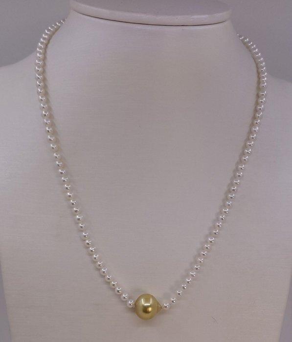 Zonder minimumprijs - Halsketting Zilver, 12,3 mm diepe, Handtassen en Accessoires, Kettingen