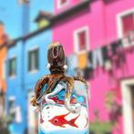 Figurine - Mini Acquario in Vetro di Murano con Polpo e