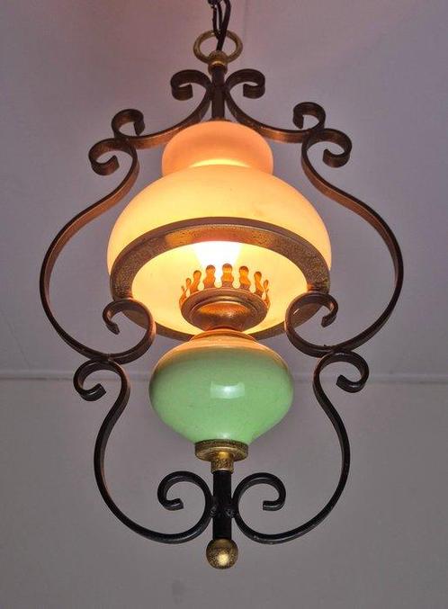 Lustre - Lustre luxueux - Sans réserve - Fer, Laiton,, Antiek en Kunst, Kunst | Designobjecten