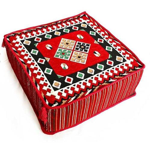 Ottomaanse kussen - Kelim - 60 cm - 60 cm, Antiek en Kunst, Kunst | Designobjecten