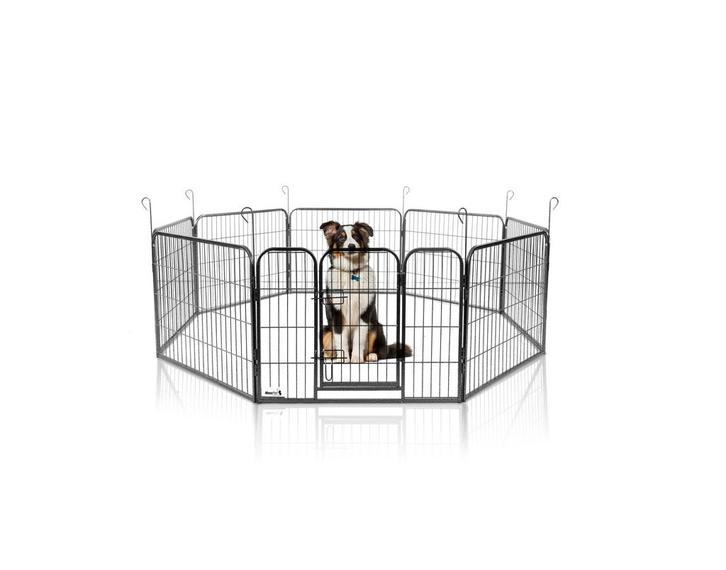 MaxxPet Hondenren - Puppyren met 8 Kennelpanelen - Staal..., Dieren en Toebehoren, Hondenbenches, Nieuw, Ophalen of Verzenden