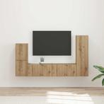 vidaXL Tv-meubelset Wandgemonteerd 4 pcs Artisan Eiken, Verzenden