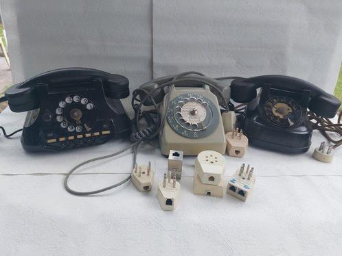 Téléphone analogique - Bakélite, plastique - Trois, Antiek en Kunst, Kunst | Designobjecten