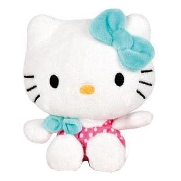Play by Play Hello Kitty Beanbag Pluche 12CM-Light Blue Bow, Ophalen of Verzenden