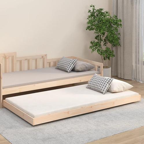vidaXL Bedframe zonder matras massief grenenhout 100x200 cm, Huis en Inrichting, Slaapkamer | Bedden, Nieuw, Verzenden