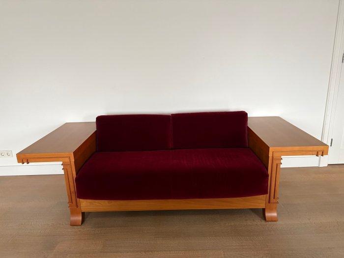 Cassina - Frank Lloyd Wright - Bank - Hout, Fluweel - After, Antiek en Kunst, Kunst | Designobjecten