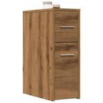 vidaXL Badkamerkast smal met wielen bewerkt hout artisanaal, Verzenden, Nieuw