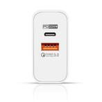 65W GaN Stekkerlader - Dual Port PD / Quick Charge 3.0 -, Télécoms, Téléphonie mobile | Batteries, Verzenden