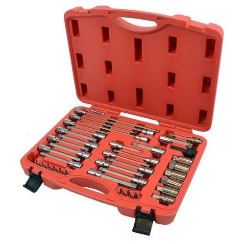 Lange Torx bit set 1/4 “en 1/2 “ - 38 delige spline – torx –, Bricolage & Construction, Boîtes à outils, Enlèvement ou Envoi